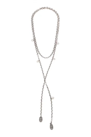 Cerise Necklace - Pearl Silver