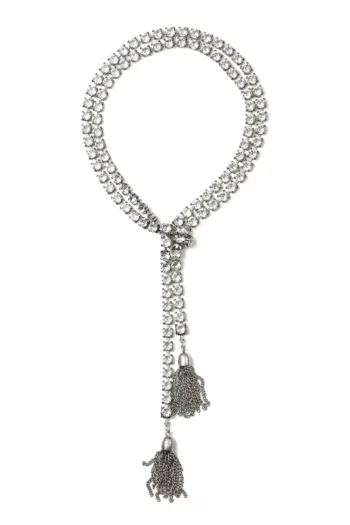 Cecile Necklace - Tassels Silver