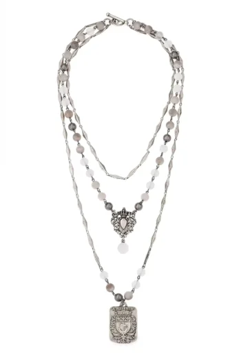 Karine Necklace - Linen Mix