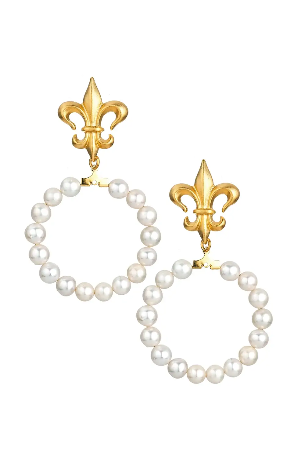Farah Earrings - Pearl Gold