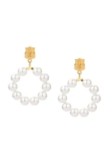 Dahlia Earrings - Pearl