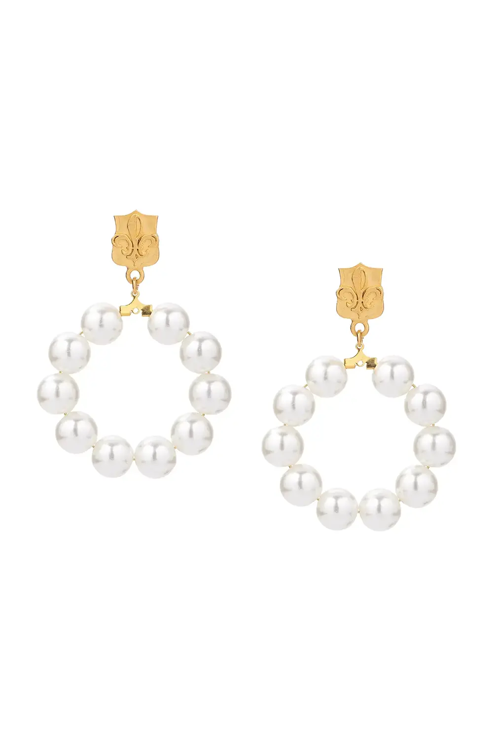 Dahlia Earrings - Pearl