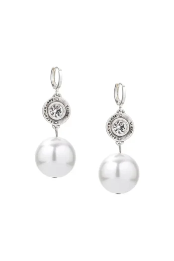 Annecy Earrings - Crystal Pearl