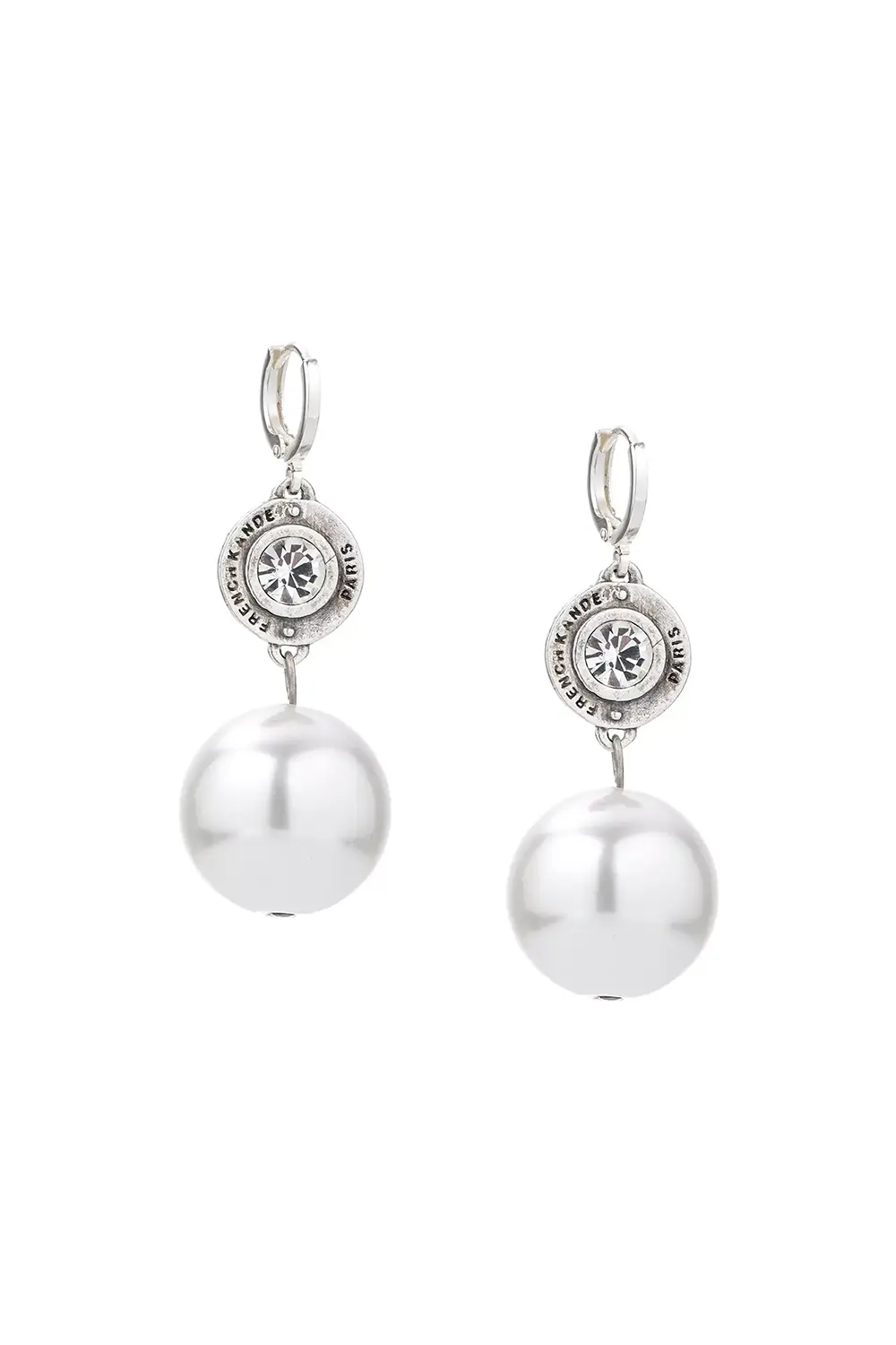 Annecy Earrings - Crystal Pearl