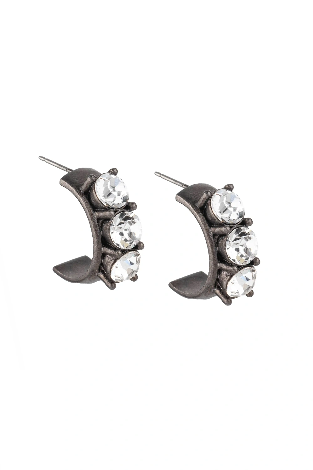 Austrian Crystal Graphite Huggies