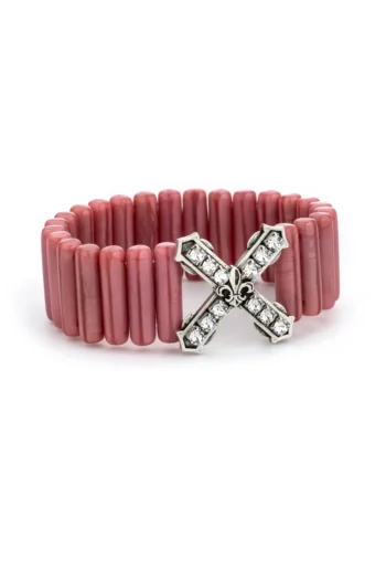 Hallie Bracelet – Pink Baguette