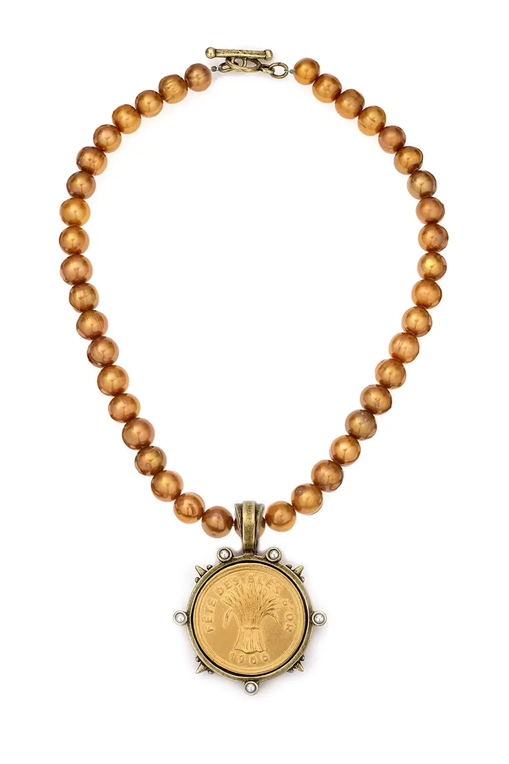 Juliette Necklace – Gold Pearls