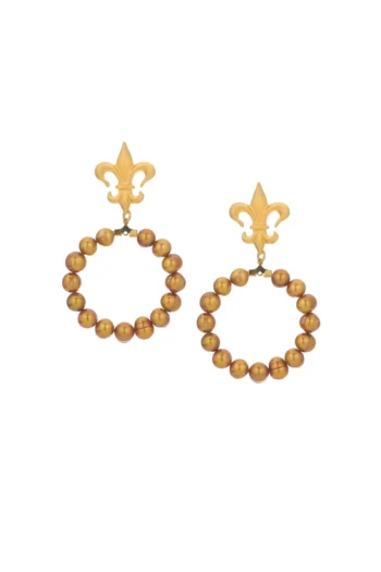 Farah Earrings – Gold Pearl G