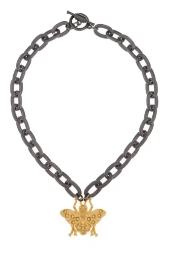 Monique Necklace - Lourdes Graphite