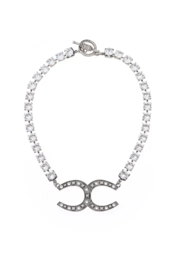 Calliope Necklace - Silver Crystal
