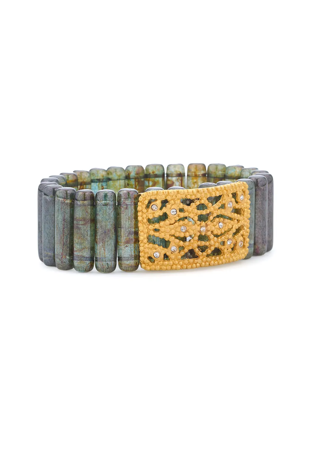 Flurina Bracelet – Lumi Green Baguette