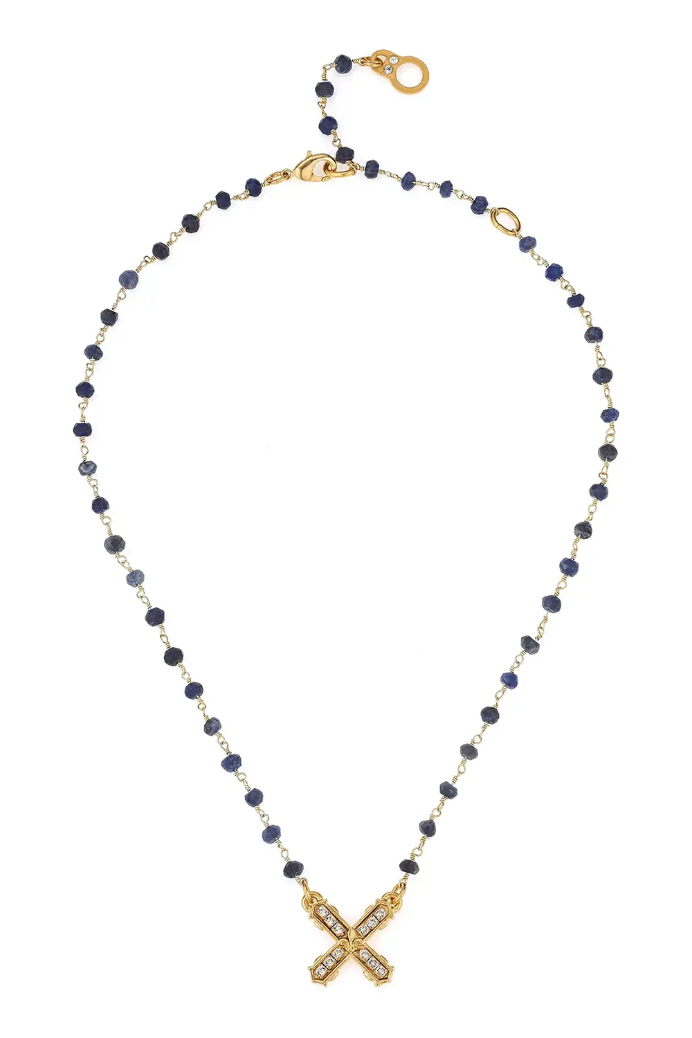 Joelle Necklace - Sodalite Gold
