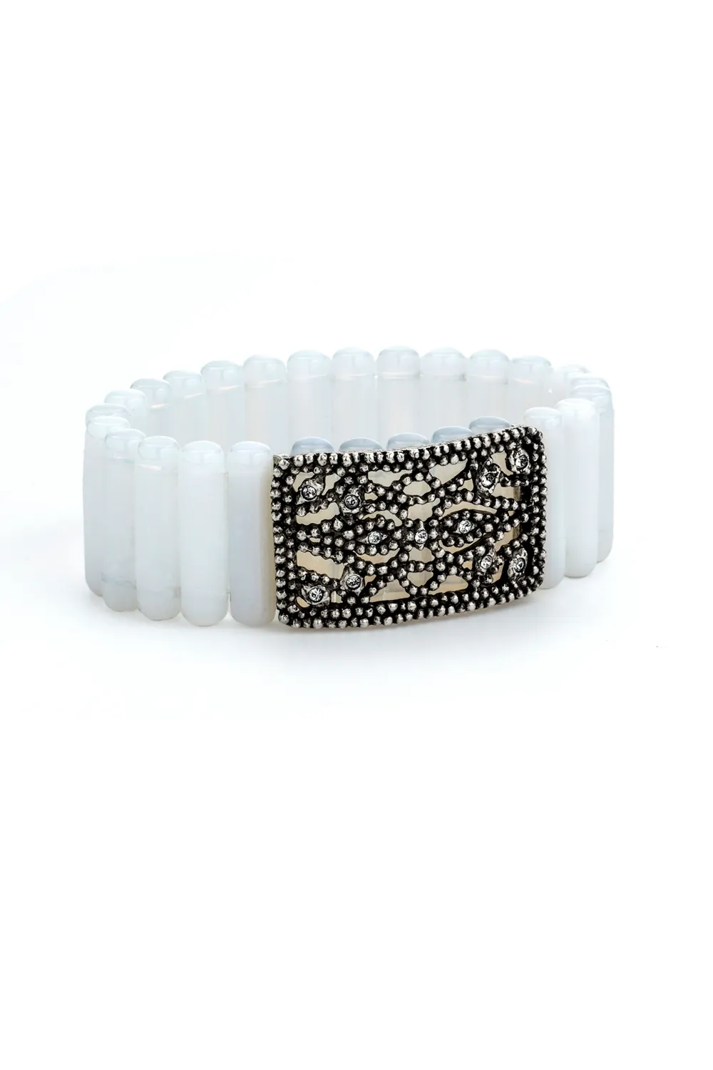 Flurina Bracelet – Opal Baguette Silver