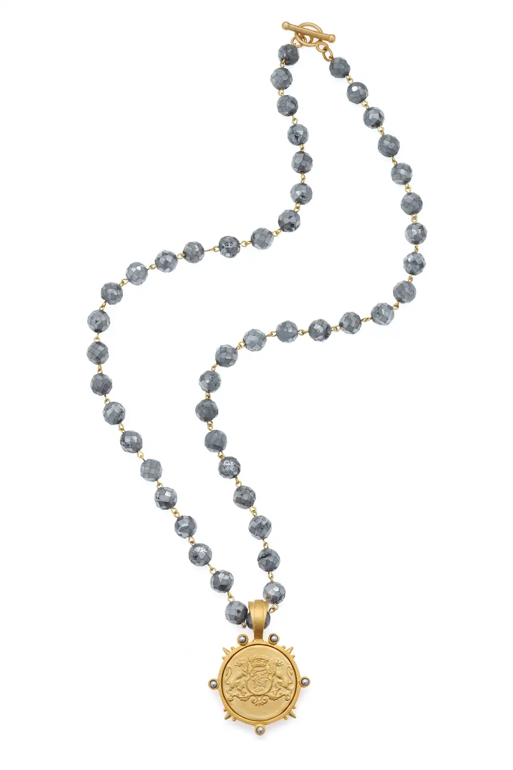 Lucille Necklace - Silver Druzy