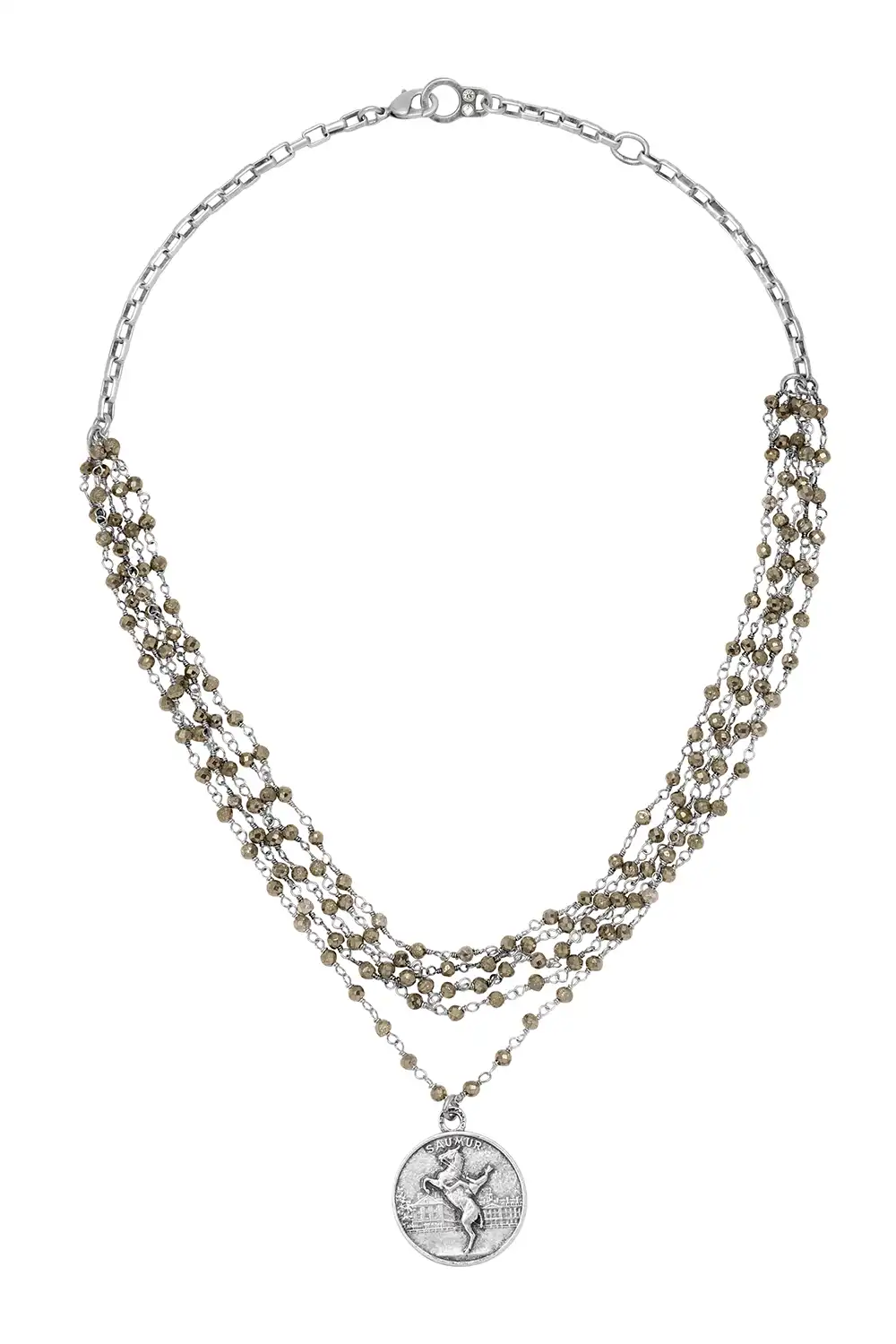 Veridian Necklace – Pyrite